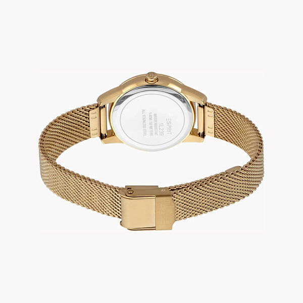 Esprit Women's Gold Stainless Steel Watch, Champagne Dial | Es1l115m0025 by i-watch