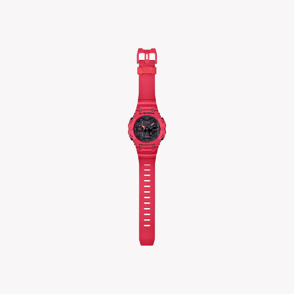 Casio Men's Red Resin Watch, Black Dial | Ga-B001-4aer by i-watch