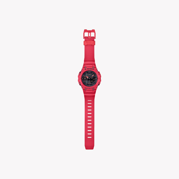 Casio Men's Red Resin Watch, Black Dial | Ga-B001-4aer by i-watch