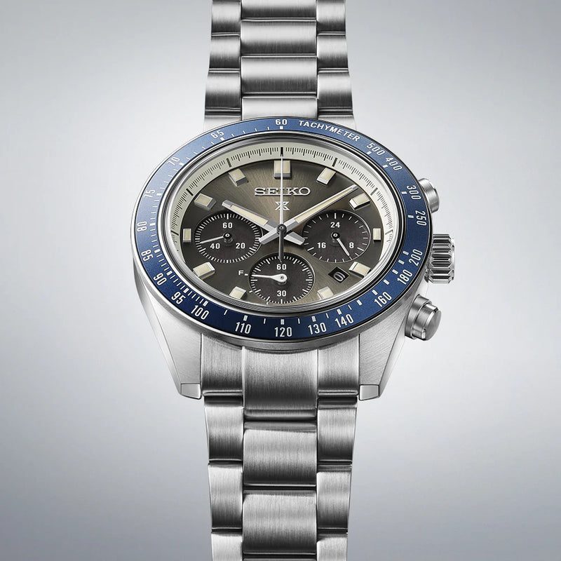 Seiko Men's Silver Watch, Black Dial | Ssc939p1 by i-watch