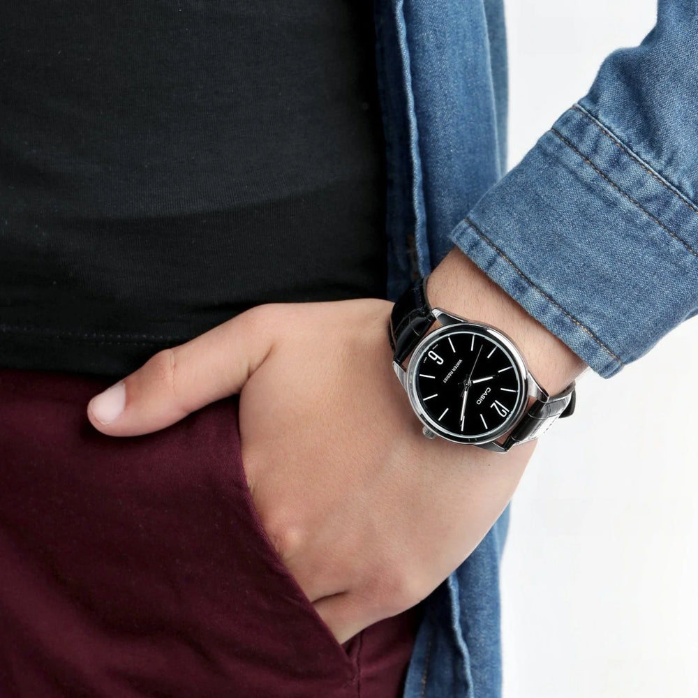 CASIO MTP-V005L-1BUDF CLASSIC ELEGANCE - MEN’S STYLISH LEATHER BAND TIMEPIECE-i-Watch-2