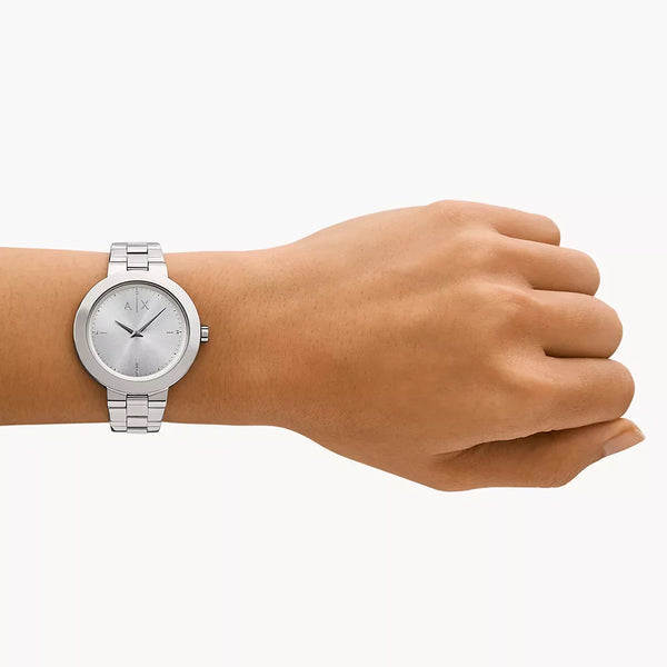 A|X ARMANI EXCHANGE AX5170 - Chic Precision Women's Watch with Sleek Silver Design and Quartz Movement-i-Watch-4