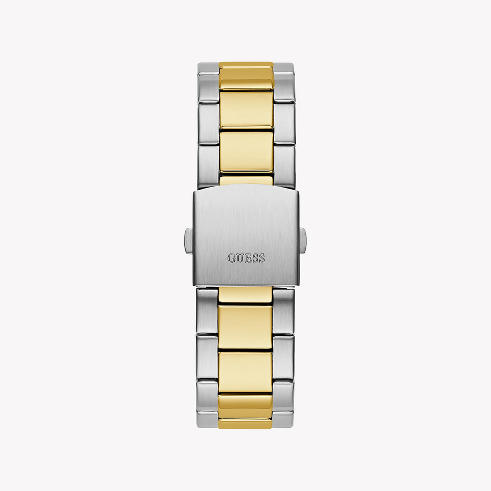 Guess Men's Silver & Gold Watch, Green Dial | Gw0800g1 by i-watch