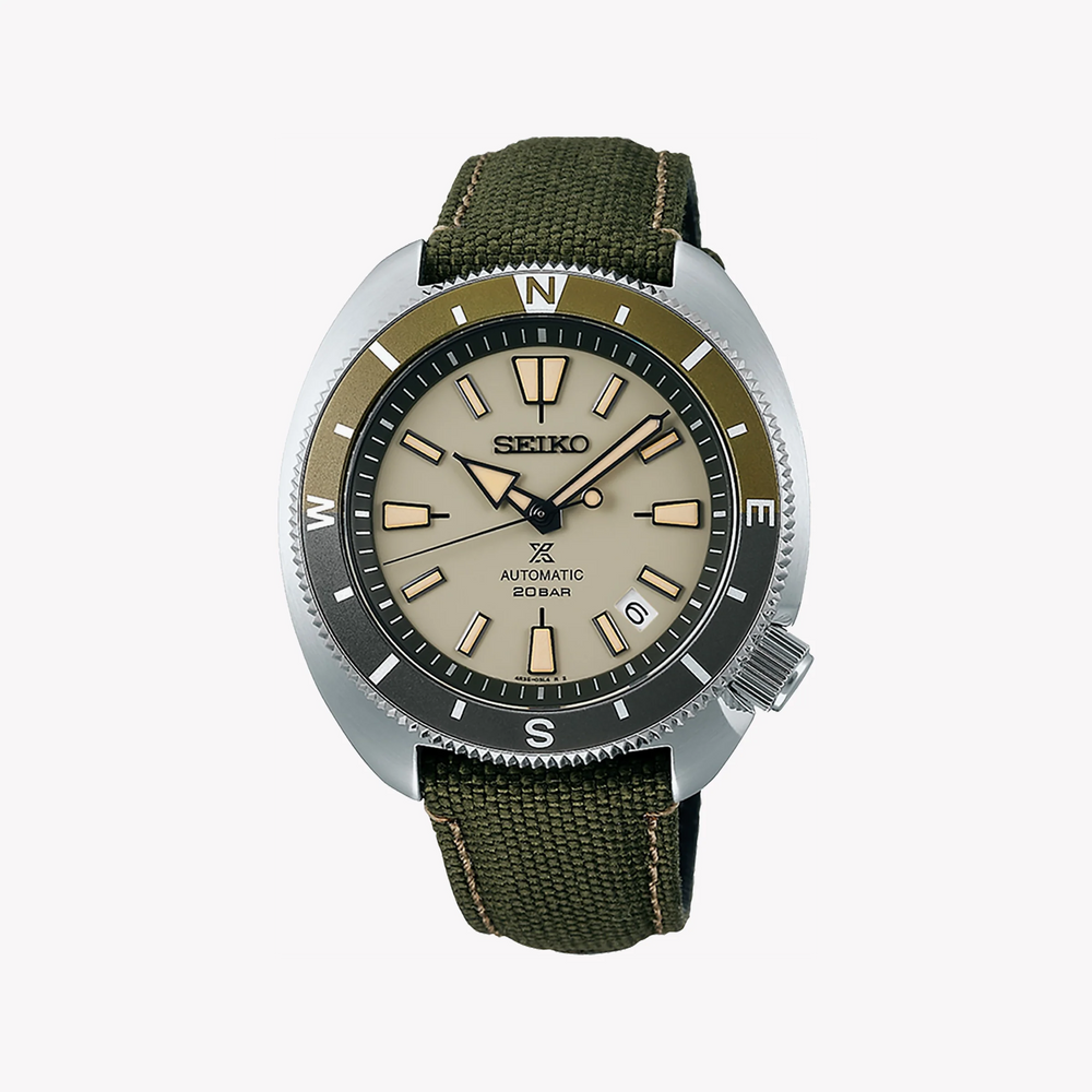 Seiko Prospex Men's Silver Stainless Steel, Green Nylon | Srpg13k1 by i-watch