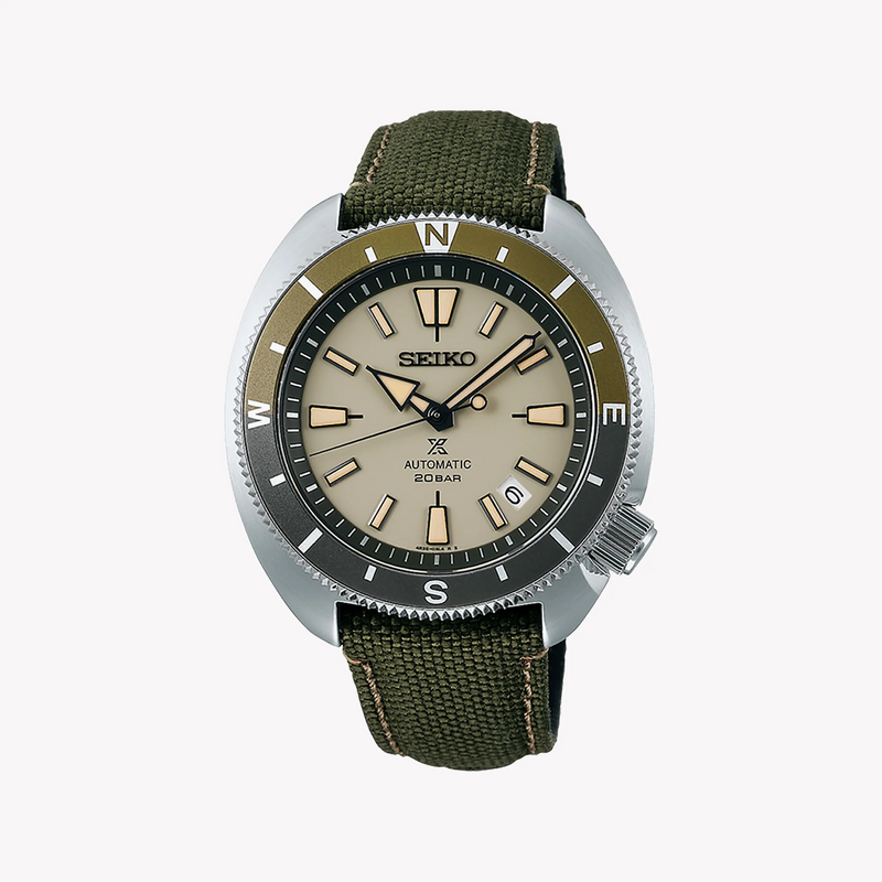 Seiko Prospex Men's Silver Stainless Steel, Green Nylon | Srpg13k1 by i-watch