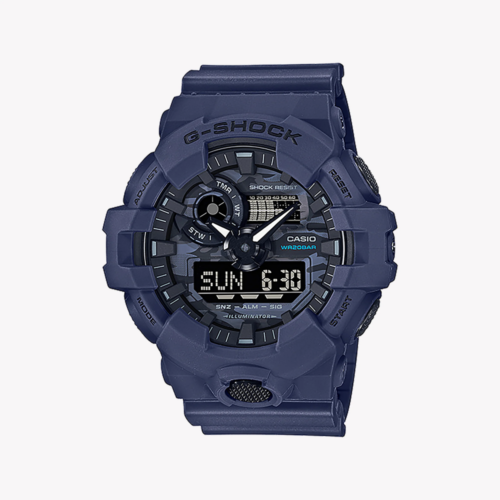Casio G-Shock Ga-700ca-2adr Blue Camo - Men's Bold Adventure Timepiece by i-watch