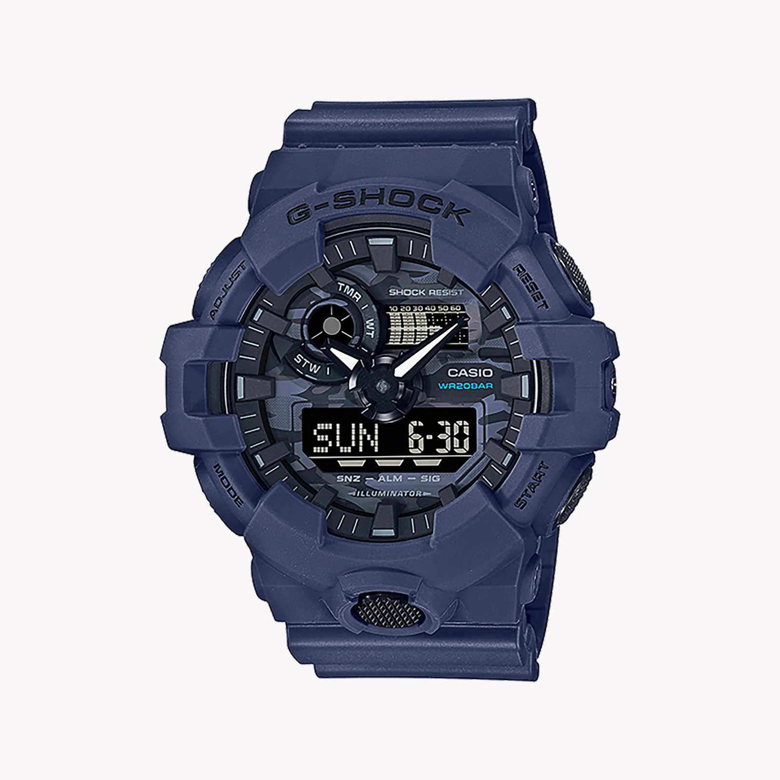Casio G-Shock Ga-700ca-2adr Blue Camo - Men's Bold Adventure Timepiece by i-watch