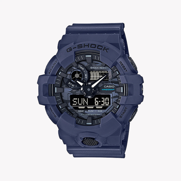 Casio G-Shock Ga-700ca-2adr Blue Camo - Men's Bold Adventure Timepiece by i-watch