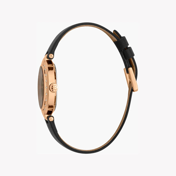 Esprit Women's Black Leather Watch, Black Dial | ES1L230L0035 by i-watch