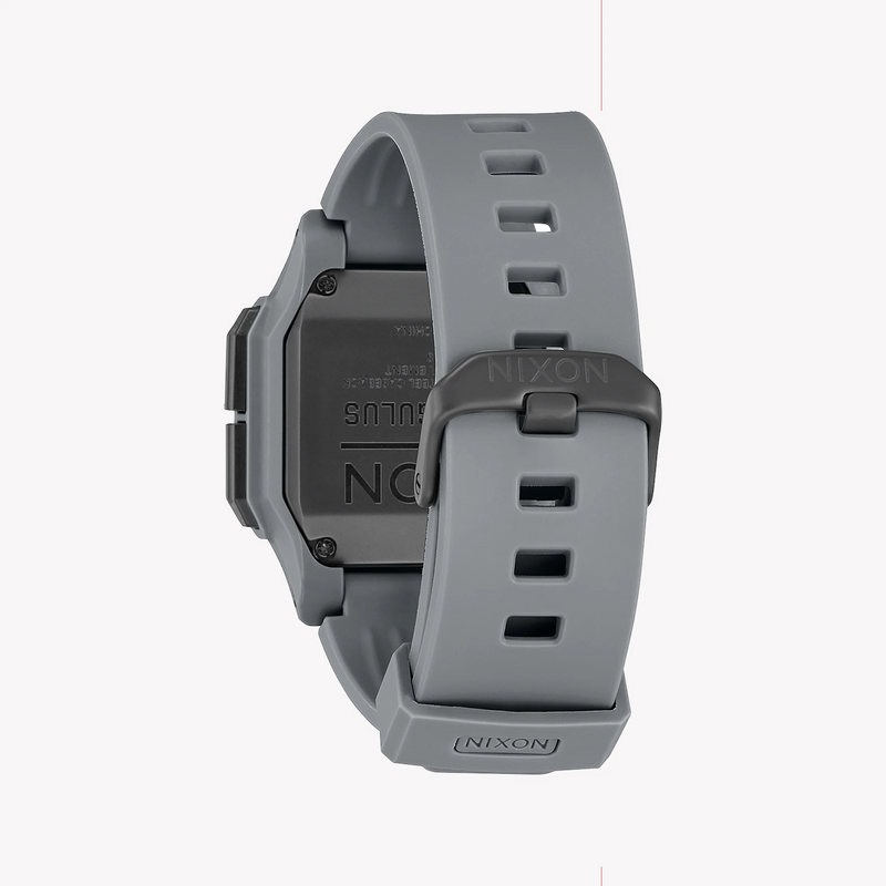 Nixon Men's Grey Rubber Watch, Digital Display | A1180-632 by i-watch