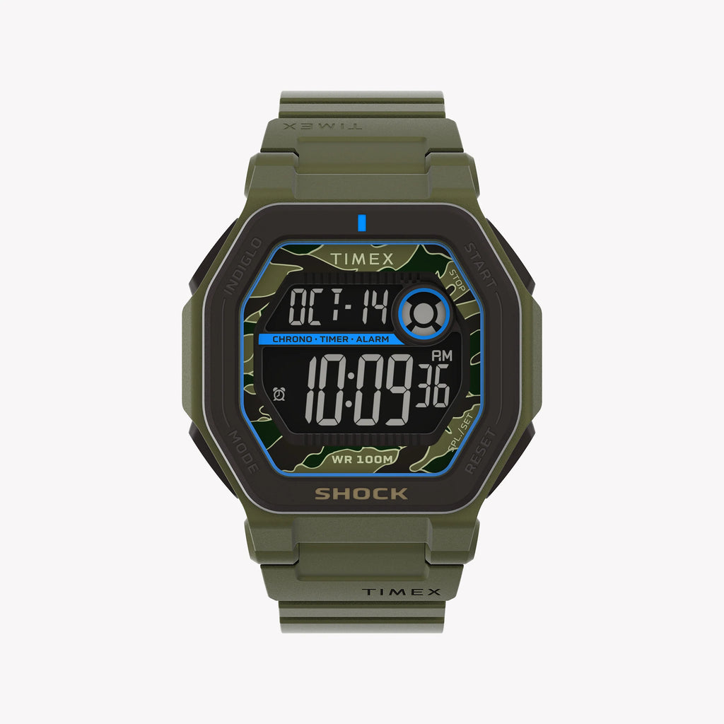 TIMEX COMMAND ENCOUNTER DIGITAL GREEN - RUGGED MEN'S ADVENTURE WATCH WITH CHRONOGRAPH & WATER RESISTANCE