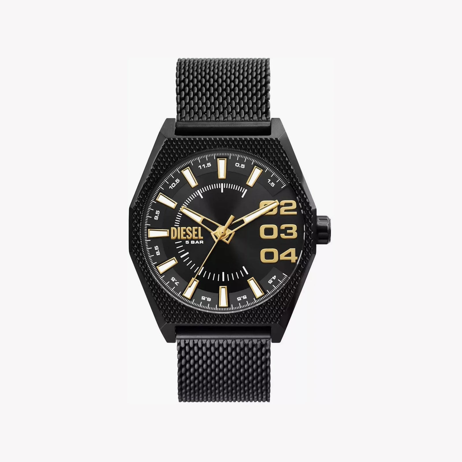 DIESEL DZ2194 ADVENTURE TIMEPIECE - BOLD BLACK STAINLESS STEEL MEN'S WATCH