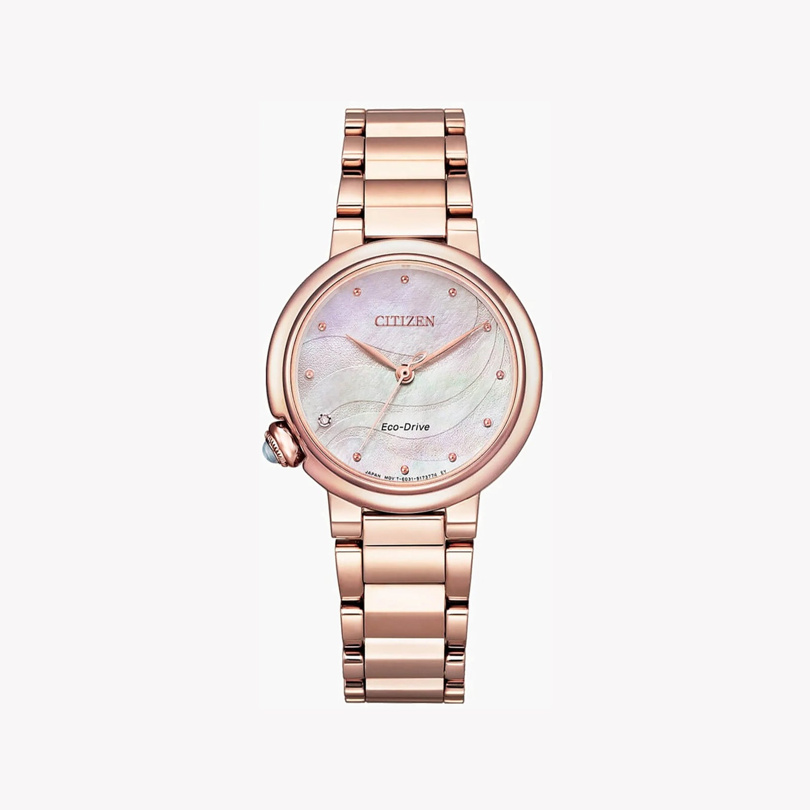 Citizen Women's Rose Gold Watch, Multi-Colored Dial | Em0912-84y by i-watch
