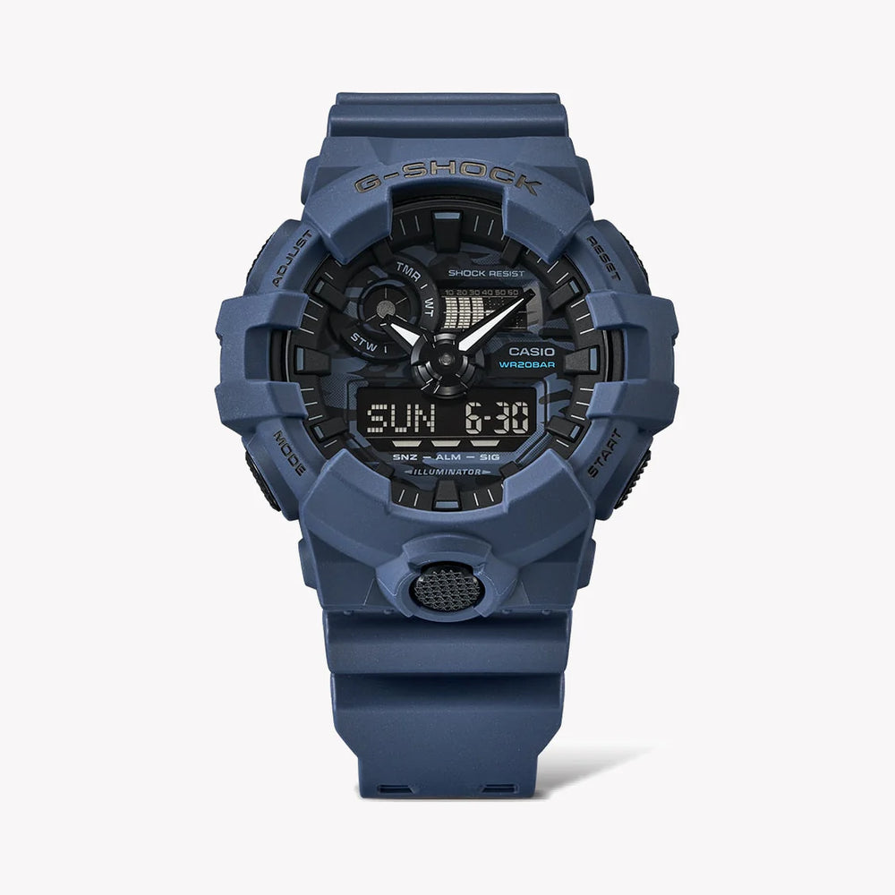 Casio G-Shock Ga-700ca-2adr Blue Camo - Men's Bold Adventure Timepiece by i-watch