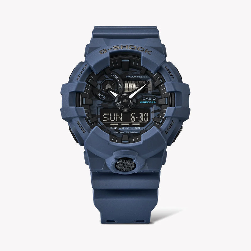 Casio G-Shock Ga-700ca-2adr Blue Camo - Men's Bold Adventure Timepiece by i-watch