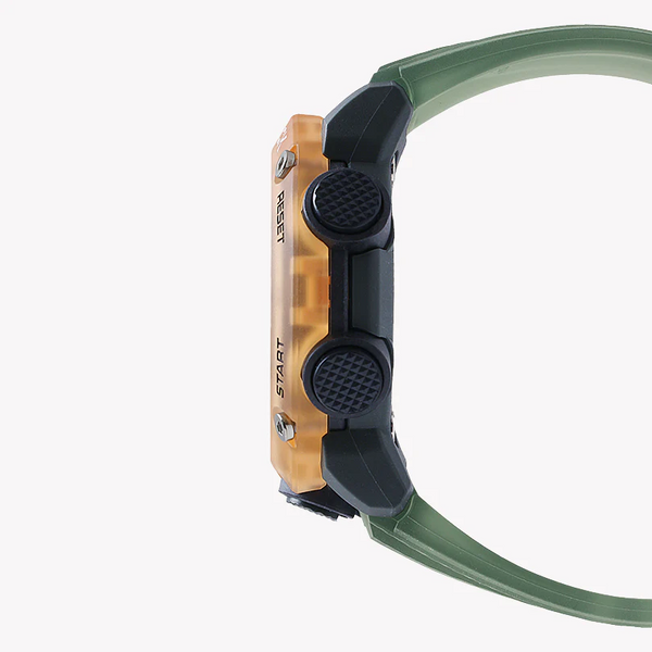 Casio G-Shock Ga-2000hc-3adr Adventure Fusion - Men's Rose Gold & Green Resin Watch by i-watch