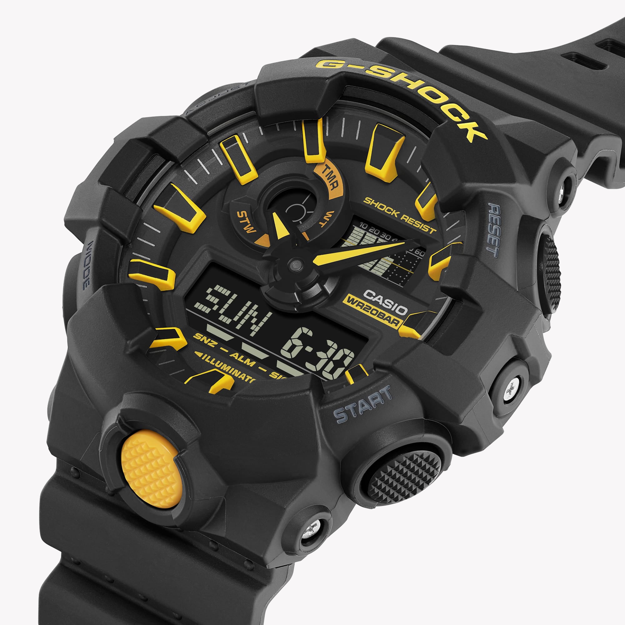 CASIO G-SHOCK GA-700CY-1ADR DYNAMIC ADVENTURER - MEN'S BOLD BLACK RESIN TIMEPIECE