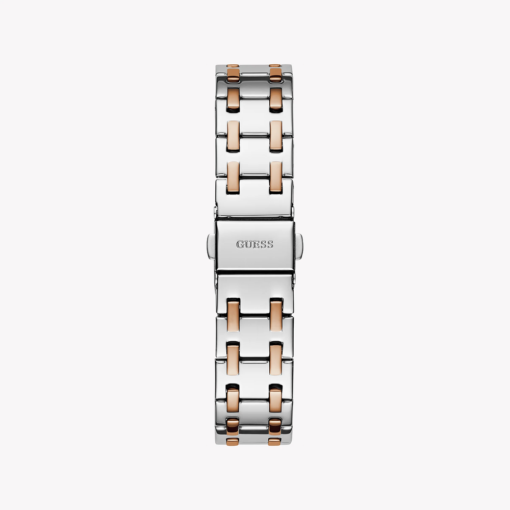 Guess Women's Silver/Rose Gold Watch, White Dial | Gw0770l5 by i-watch