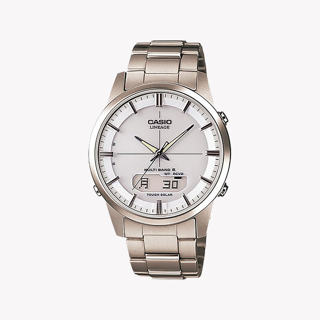 CASIO LCW-M170TD-7AER - ELEGANT SOLAR MEN'S WATCH WITH TITANIUM BRACELET & MULTIFUNCTIONALITY