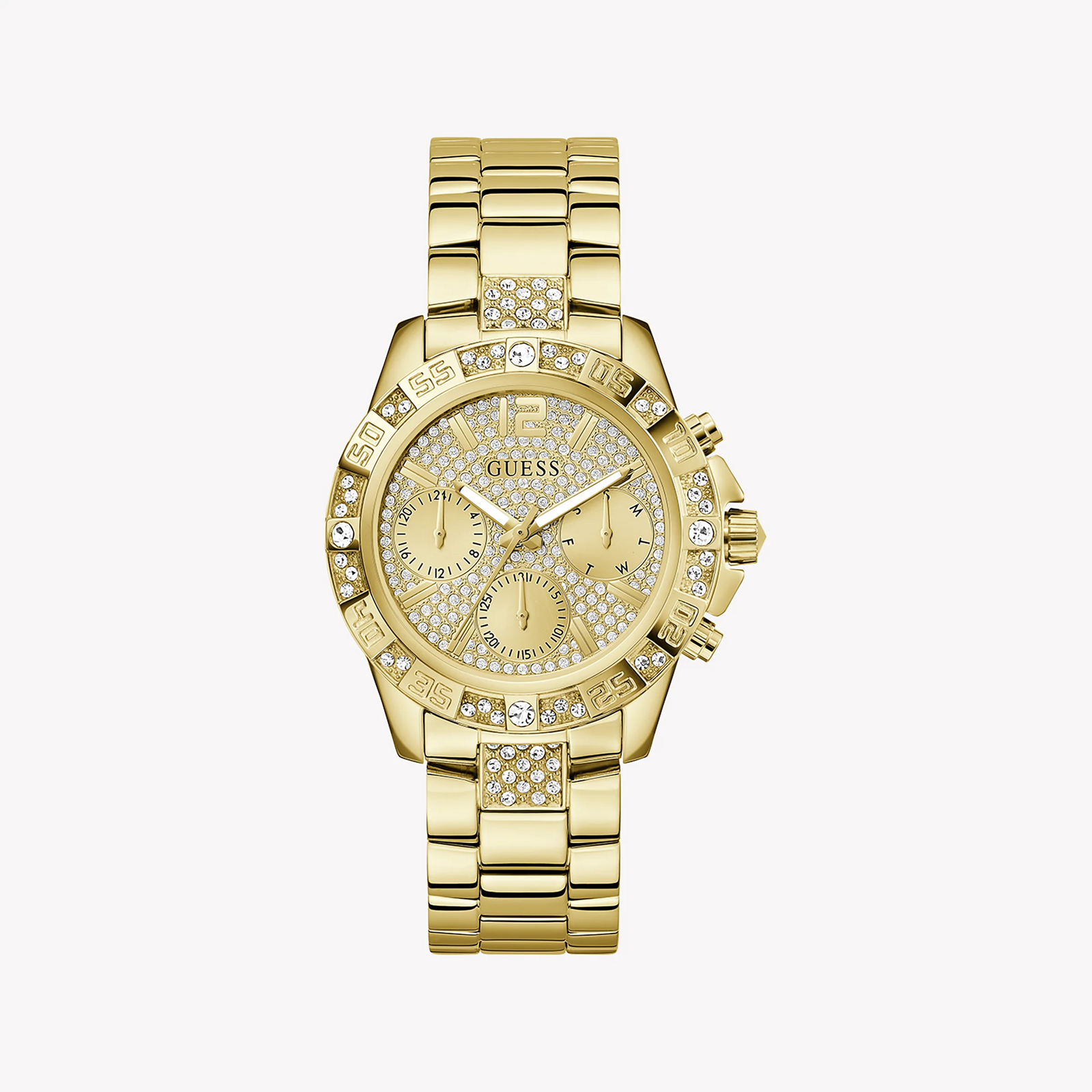 Guess Women's Gold Stainless Steel Watch, Champagne Dial | Gw0771l2 by i-watch