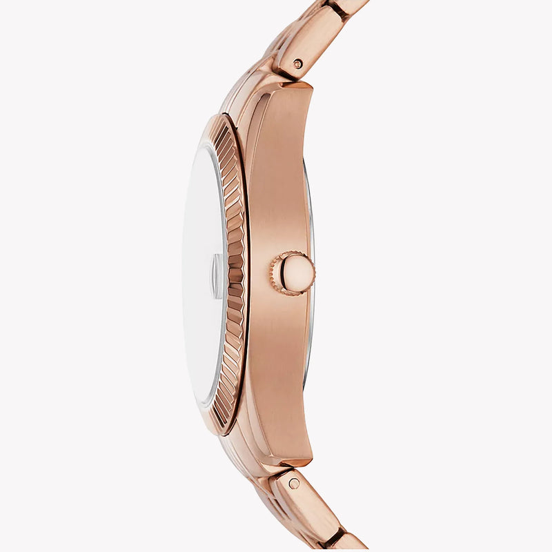 Fossil Women's Rose Gold Watch, Brown Dial | Es5324 by i-watch