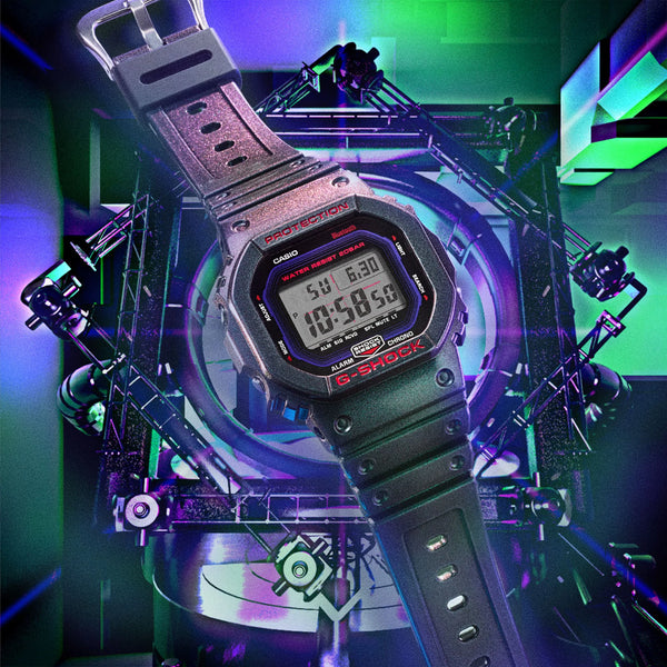 Casio G-Shock Men's Resin Watch, Black/Green | Dw-B5600ah-6er by i-watch