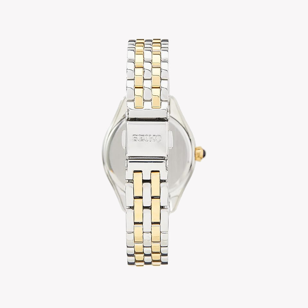 SEIKO SUR380P1 Women's Elegant Quartz Watch - 29mm Silver/Gold-i-Watch-3