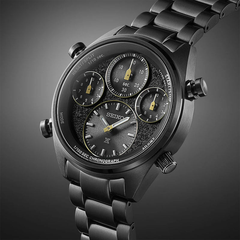 Seiko Prospex Men's Black Stainless Steel Watch, Black Dial | Sfj007p1 by i-watch
