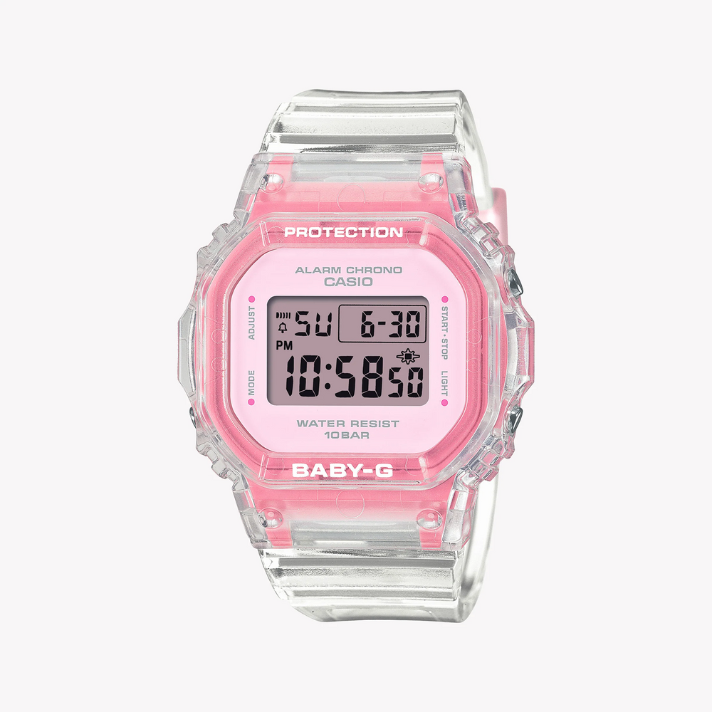 Casio Women's Resin White Watch, Digital Display | Bgd-565sj-7er by i-watch