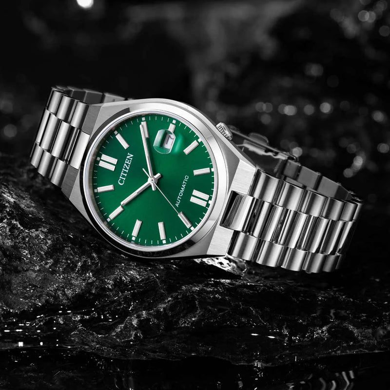 Citizen Men's Silver Stainless Steel, Green Dial | Nj0150-81x by i-watch