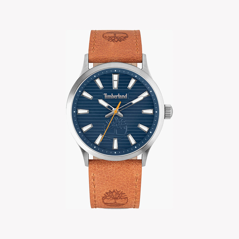 Timberland Men's Silver Watch, Brown Leather Band | Tdwga2152001 by i-watch