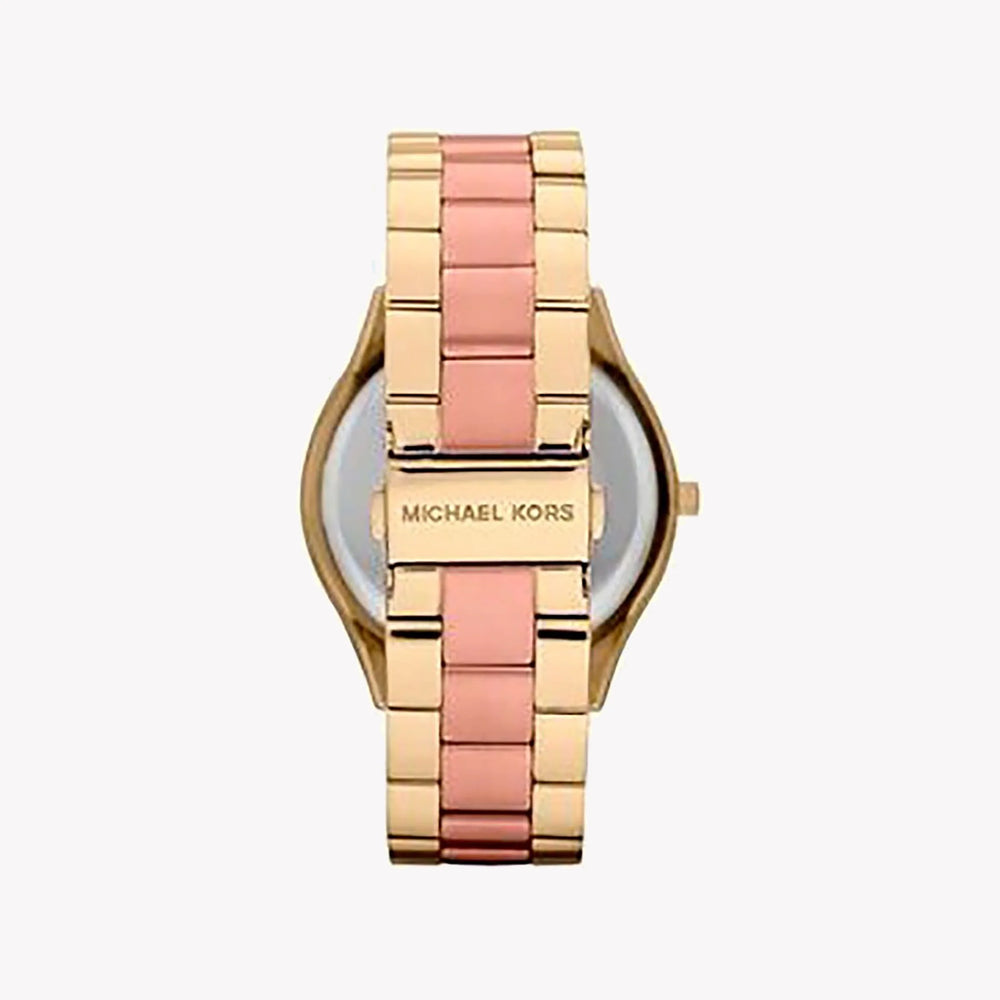 Michael Kors Women's Pink-Gold Watch, Gold Case | Mk3493 by i-watch