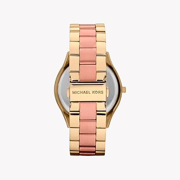 Michael Kors Women's Pink-Gold Watch, Gold Case | Mk3493 by i-watch