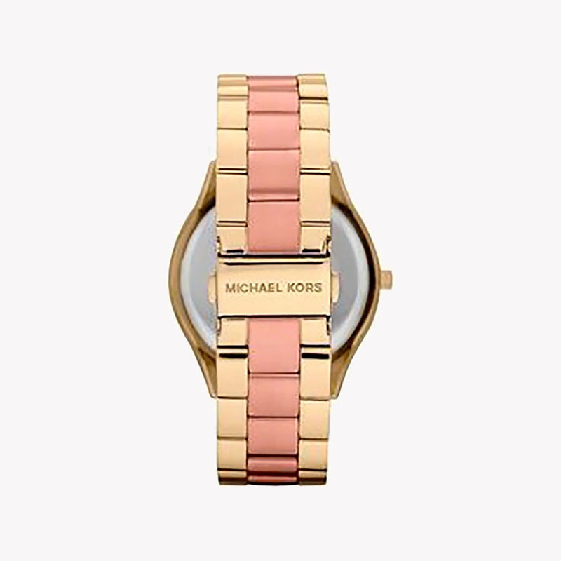 Michael Kors Women's Pink-Gold Watch, Gold Case | Mk3493 by i-watch