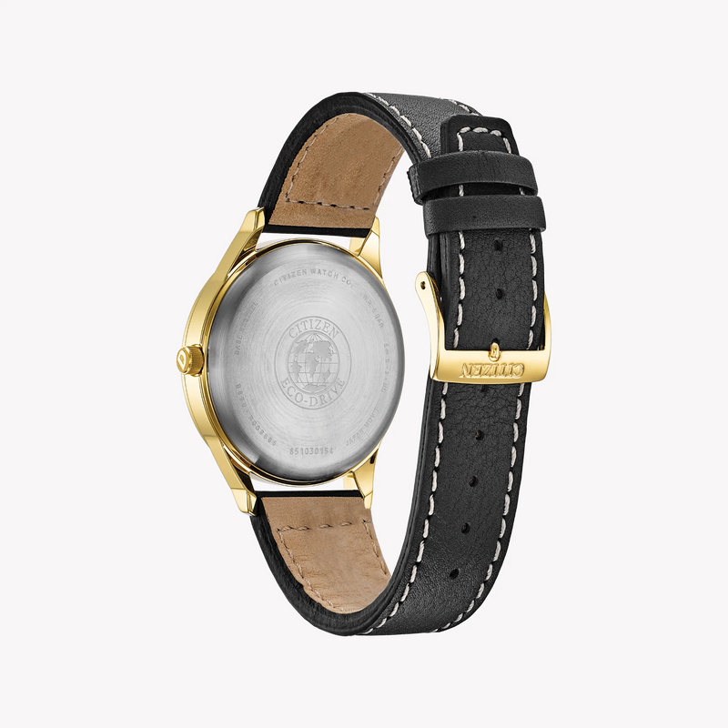 Citizen Bv1118-17a: Elegant Gold-Accented Eco-Drive Men's Watch With Leather Band by i-watch