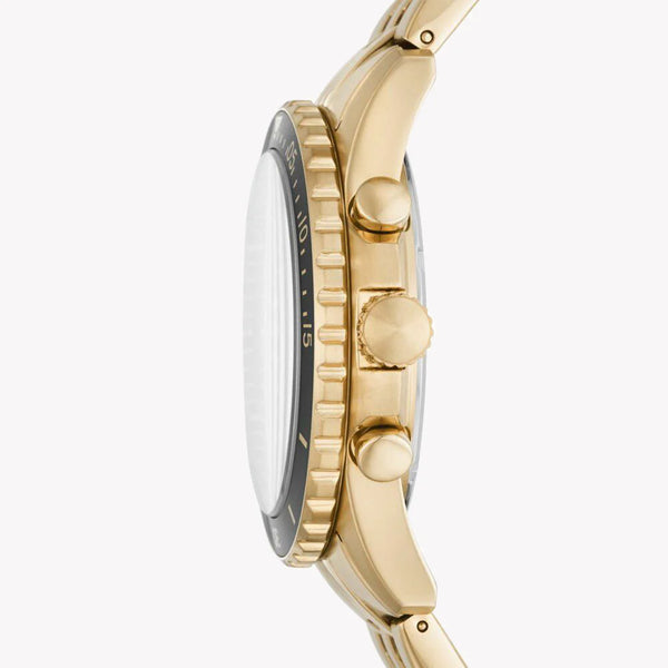 Fossil Men's Gold Stainless Steel, Black Dial | Fs5836 by i-watch
