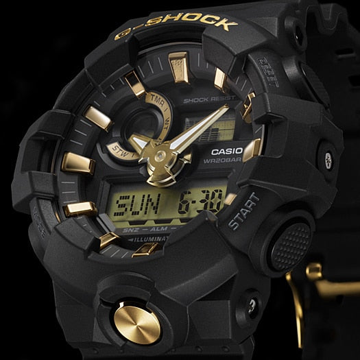 CASIO G-SHOCK GA-710B-1A9DR - BOLD BLACK SPORTY TIMEPIECE FOR MEN-i-Watch-5