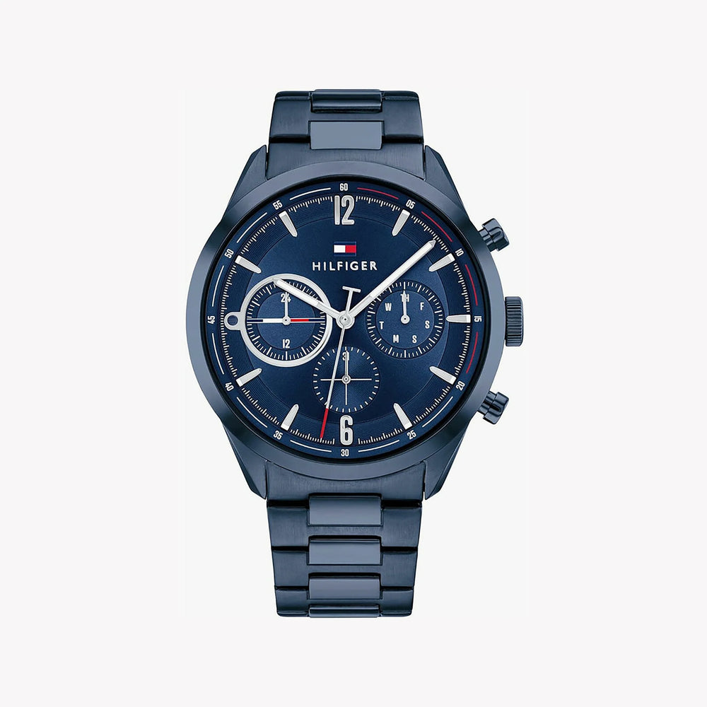 Tommy Hilfiger Men's Blue Stainless Steel Watch, Blue Dial | 1680666 by i-watch