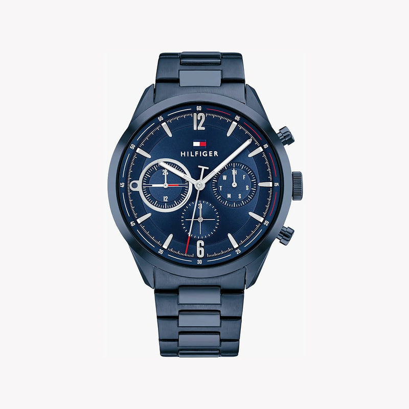 Tommy Hilfiger Men's Blue Stainless Steel Watch, Blue Dial | 1680666 by i-watch