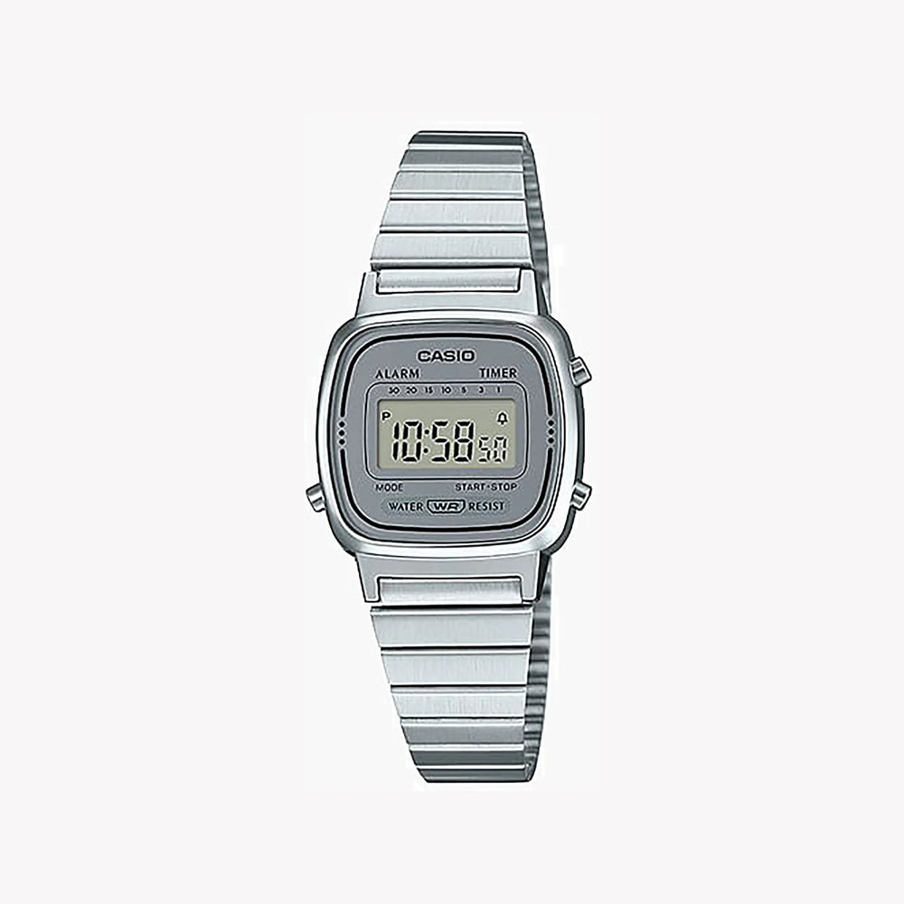 Casio Unisex Stainless Steel & Resin Watch, Digital | La670wa-7df by i-watch