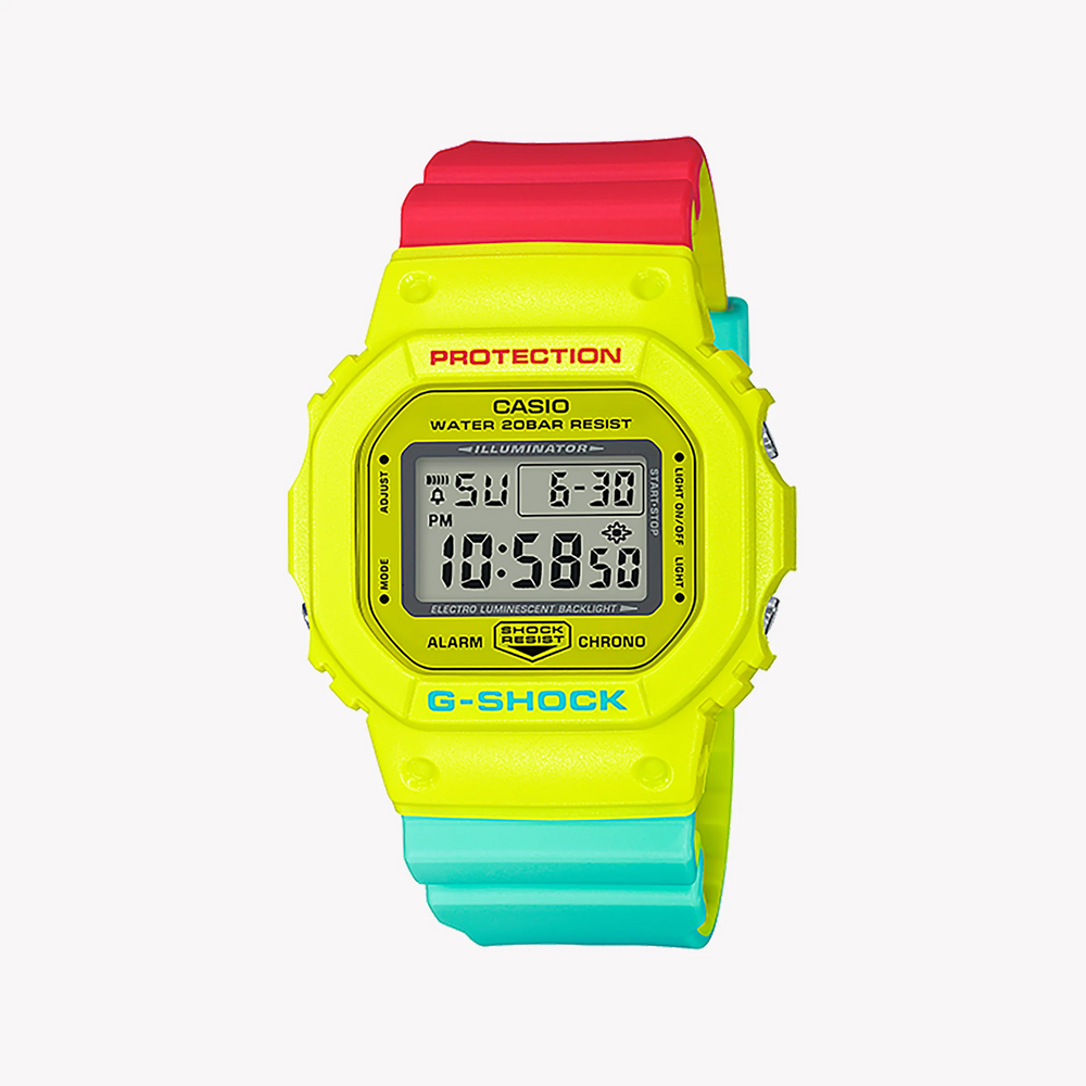 Casio G-Shock Dw-5600cma-9dr Adventure Ready - Bold Yellow & Multi-Color Men's Watch by i-watch