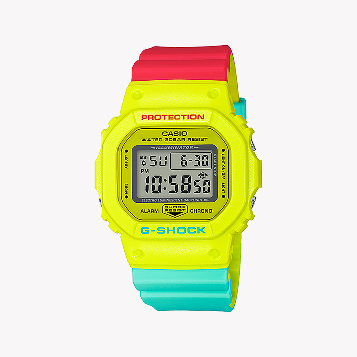 CASIO G-SHOCK DW-5600CMA-9DR ADVENTURE READY - BOLD YELLOW & MULTI-COLOR MEN'S WATCH