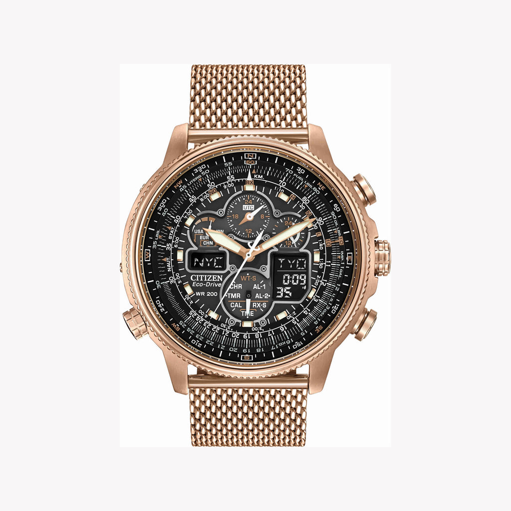 CITIZEN JY8033-51E ATOMIC ROSE GOLD DIAL - POWERFUL ECO-DRIVE MEN'S WATCH-i-Watch-4