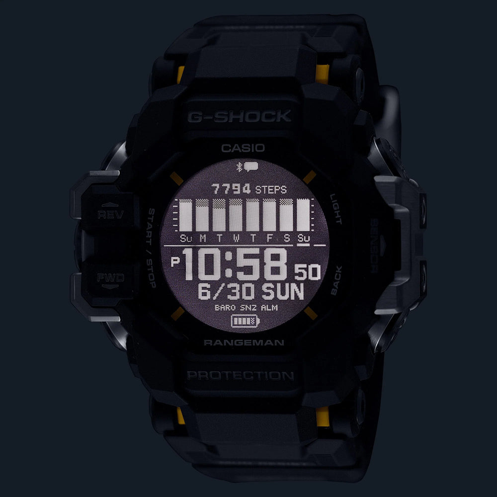 Casio Men's Black Resin Watch, Digital Dial | Gpr-H1000-1er by i-watch