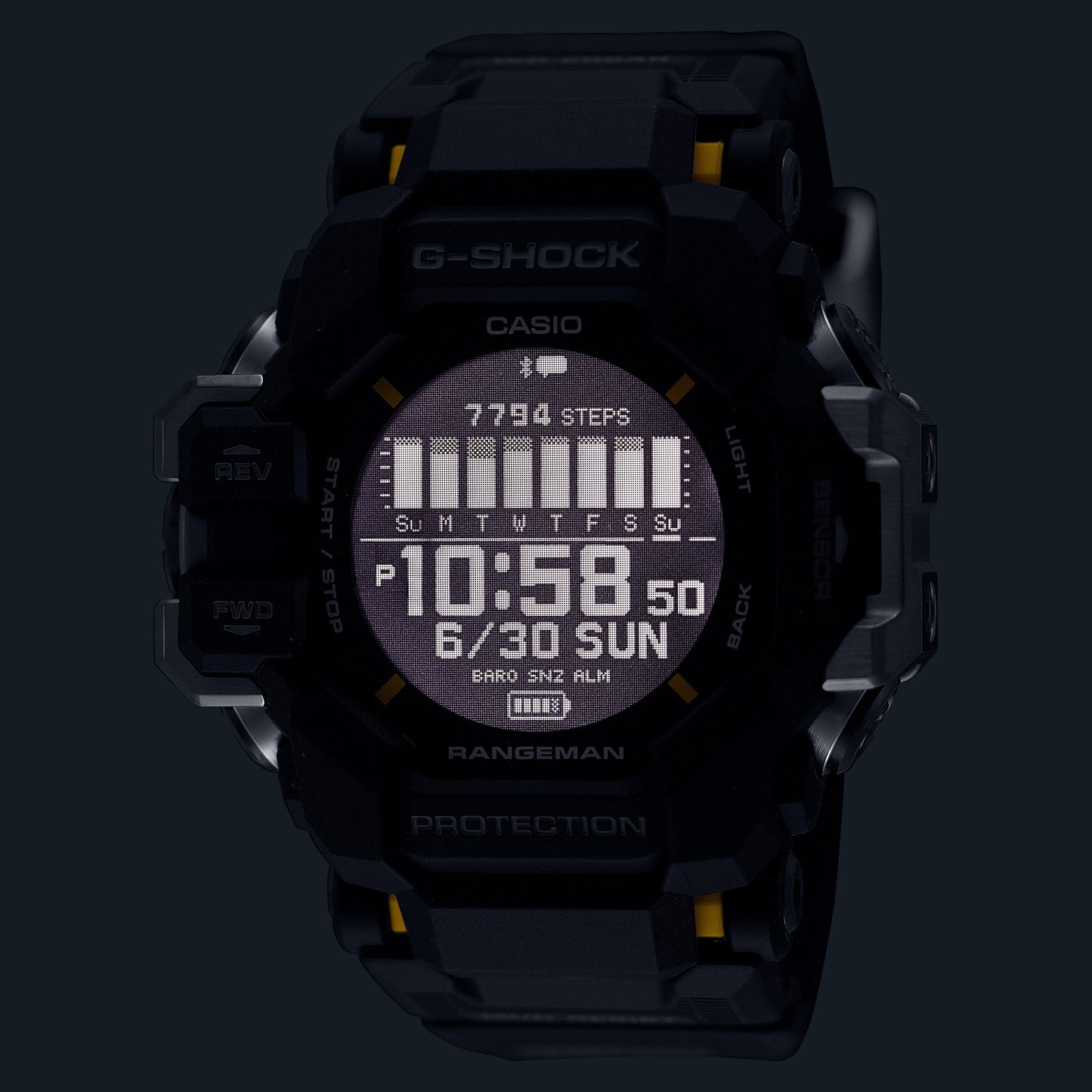 CASIO G-SHOCK GPR-H1000-1 MASTER OF G RANGEMAN - Heart rate Monitor and GPS Men's Watch