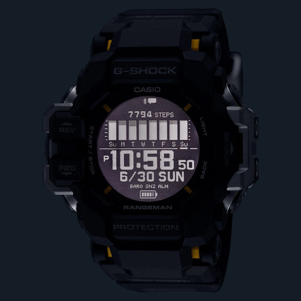 Casio Men's Black Resin Watch, Digital Dial | Gpr-H1000-1er by i-watch