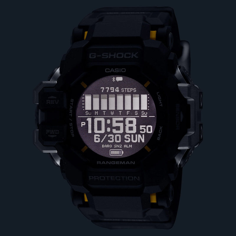 Casio Men's Black Resin Watch, Digital Dial | Gpr-H1000-1er by i-watch