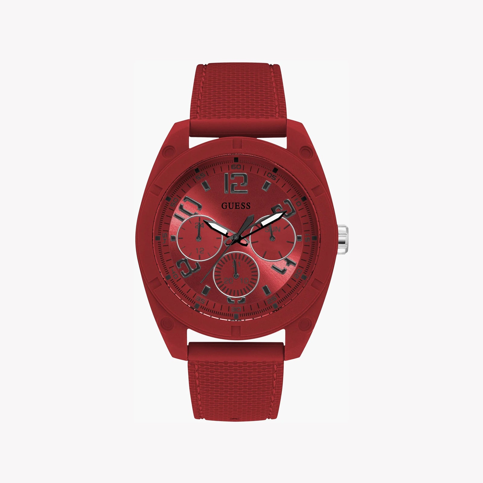 Guess Watches Women's Red Silicone Watch, Red Dial | W1256g4 by i-watch
