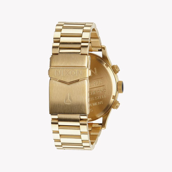 Nixon Men's Gold Stainless Steel Watch, Blue Dial | A386-1922 by i-watch