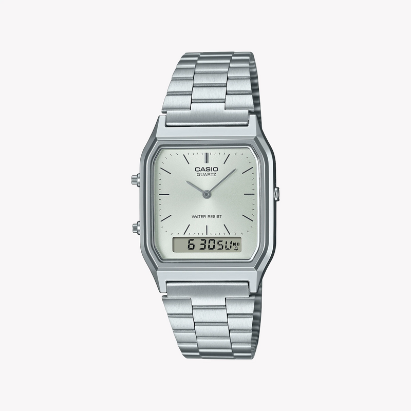 Casio Unisex Resin & Metal Watch, White Dial | Aq-230a-7amqydf by i-watch